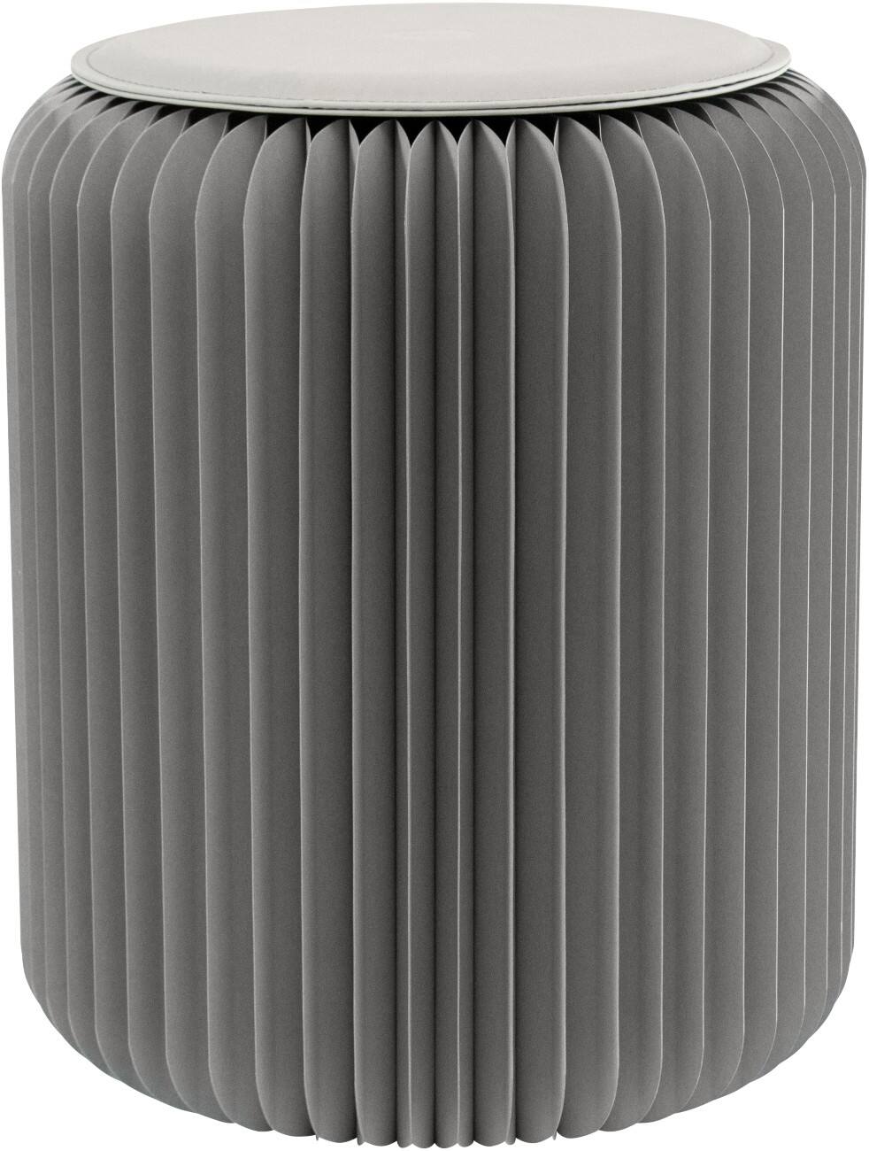 Tabouret Paperflow Flexistool En nid d'abeille Carton Hauteur non réglable Gris 420 x 300 x 300 mm