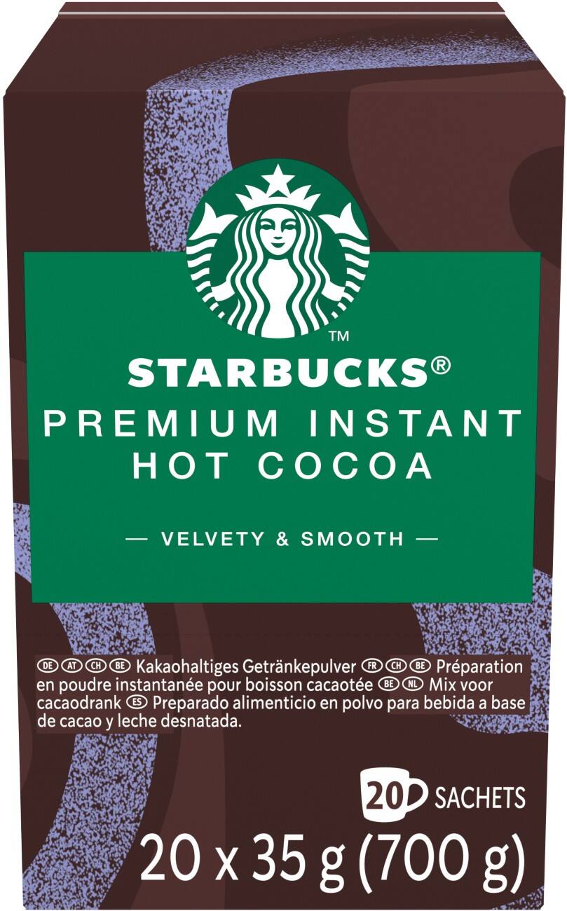 Starbucks Premium Instant Warme chocolade Zakjes 20 Stuks à 35 g