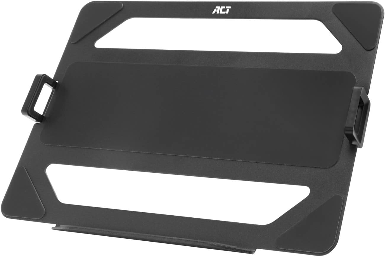 Support pour ordinateur portable ACT Hauteur ajustable 233 x 316 x 45 mm Noir AC8346