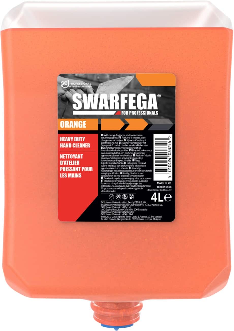 Nettoyant puissant pour les mains Swarfega Orange Liquide SORC4LTR 4 L