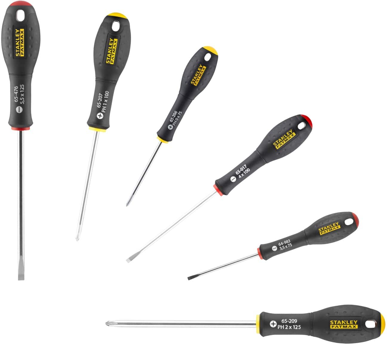 Tournevis Stanley FATMAX Poignée souple Pointe sablée usinée avec précision par CNC FMHT0-62626