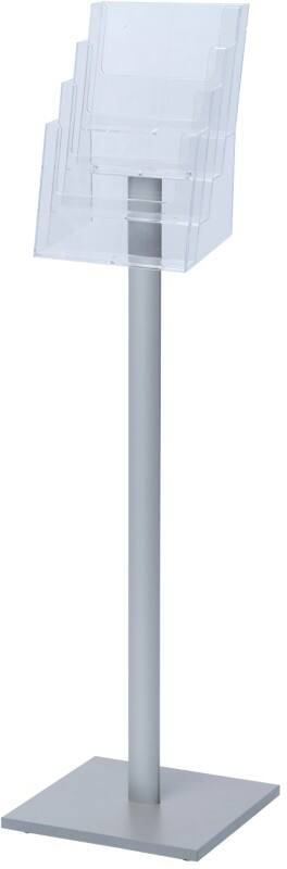 Porte-brochures SHOWDOWN A4 Argenté MB4C230 330 (L) x 330 (P) x 1115 (H) mm MB4C230