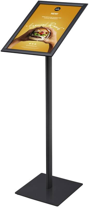 SHOWDOWN Displaystandaard A3 Aluminium, staal Zwart MBA3G25C9005