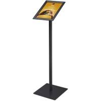 SHOWDOWN Displaystandaard A4 Aluminium, staal Zwart