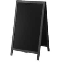 SHOWDOWN Stoepbord Hout  68 x 120 cm Zwart