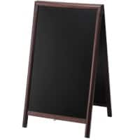 SHOWDOWN Stoepbord Hout 68 x 120 cm Bruin