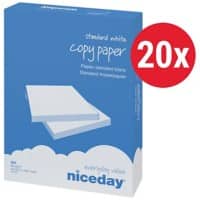 Papier imprimante Niceday Copy A4 Blanc 80 g/m² Mat 20 ramettes de 500 feuilles
