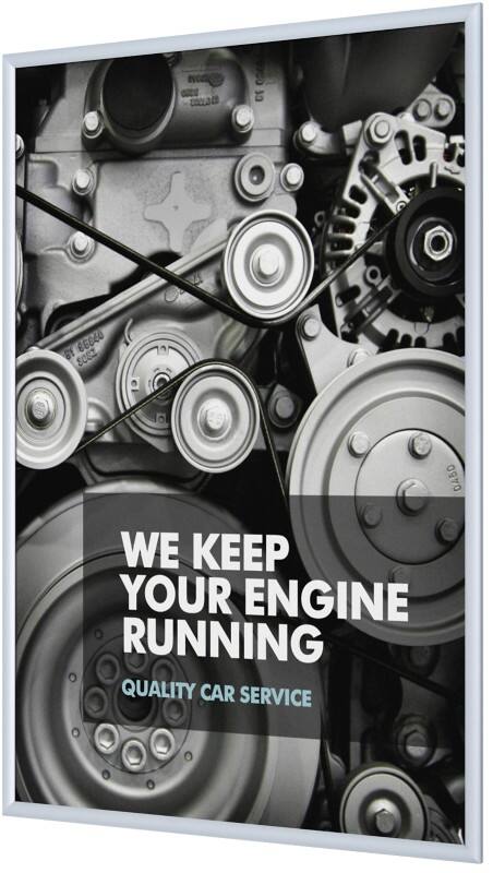 Cadre d’affichage SHOWDOWN A1 En suspension Argenté Aluminium KRA1G25 62,5 (L) x 1,1 (P) x 87,2 (H) cm KRA1G25