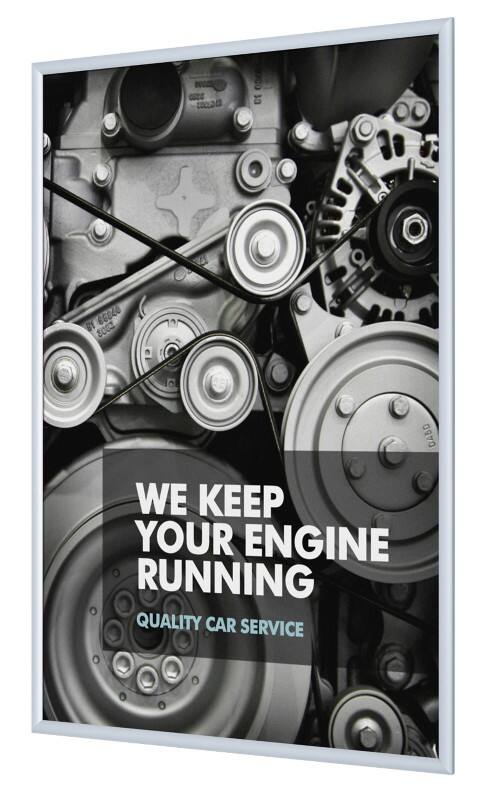 Cadre d’affichage SHOWDOWN B1 Fireproof A1 En suspension Argenté Aluminium KRA1G25B1 62,5 (L) x 1,1 (P) x 87,2 (H) cm KRA1G25B1