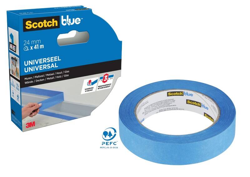 Ruban de masquage Scotch Multi-Surface Bleu 24 mm x 41 m (l x L)