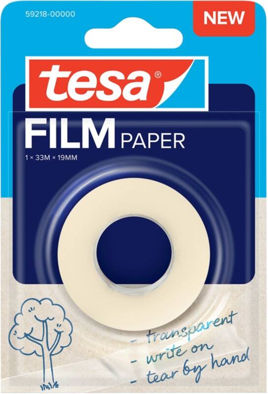 tesa Kleefband tesafilm 59218-00000 Transparant 19 mm (B) x 33 m (L) Papier Laag Geluidsniveau