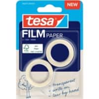 tesa Kleefband tesafilm 59216-0000-00000 Transparant 19 mm (B) x 10 m (L) Papier 2 Stuks