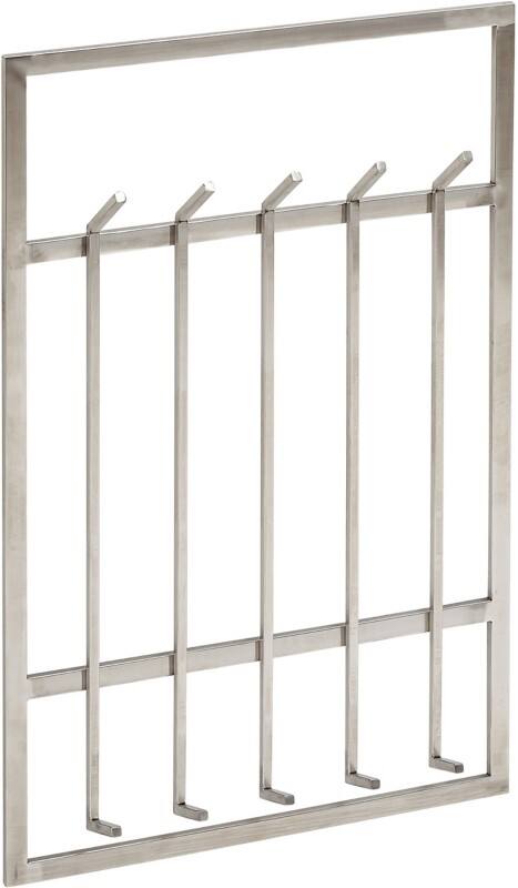 WOHNLING Wandkapstok WL6.442 Metaal Zilver Wandmontage 10 Haken