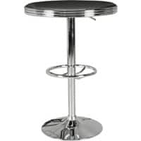 WOHNLING Bar Tafel WL5.113 Zilver, zwart 60 x 92 cm