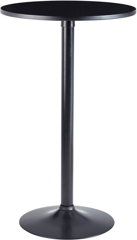 Table WOHNLING WL6.192 Bar Noir Métal 60 x 100 cm