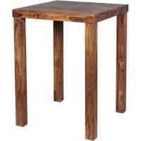 WOHNLING Bar Tafel WL1.324 Bruin Massief Hout 80 x 80 x 110 cm