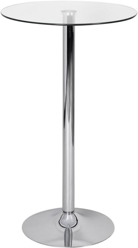 Table AMSTYLE SPM3.054 Bar Argenté 60 x 60 x 105 cm