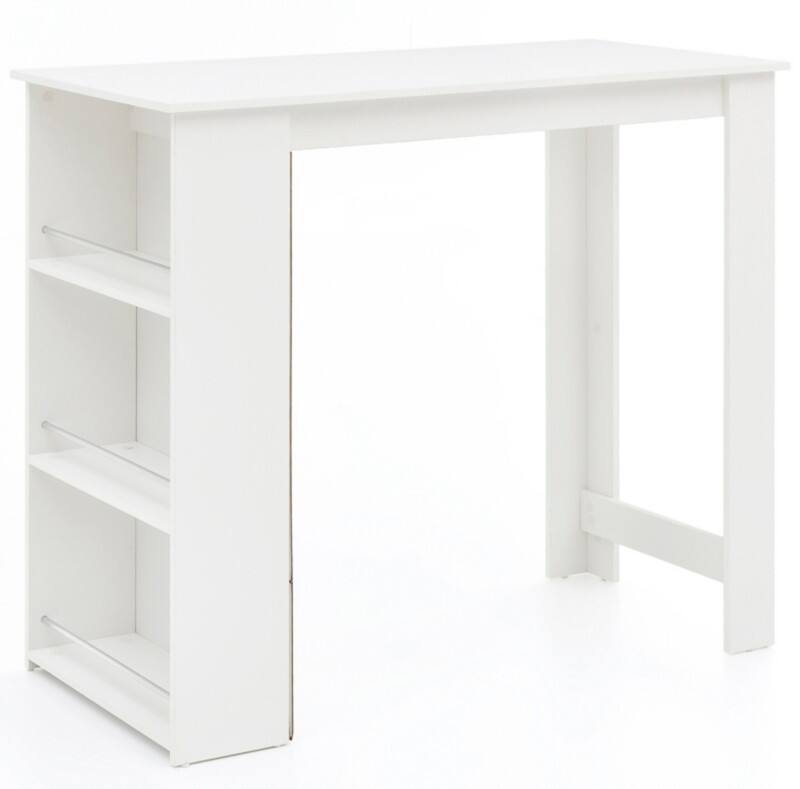 Table WOHNLING WL5.732 Bar Blanc 120 x 107,5 x 60 cm