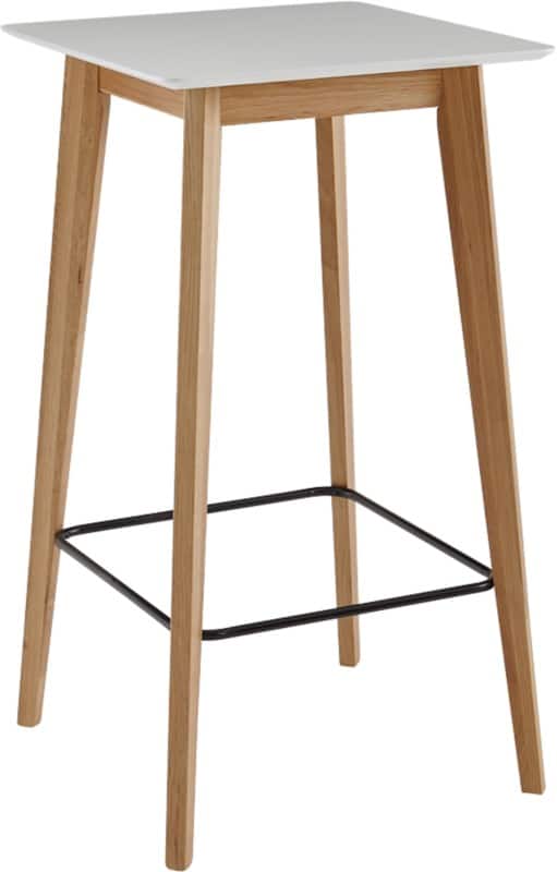 Table WOHNLING WL6.084 Bar Blanc Chêne 60 x 110 x 60 cm