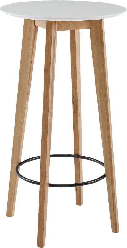 Table WOHNLING WL6.094 Bar Blanc Chêne 60 x 110 x 60 cm