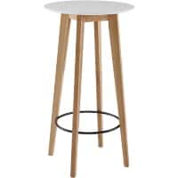 WOHNLING Bar Tafel WL6.094 Wit Eiken 60 x 110 x 60 cm