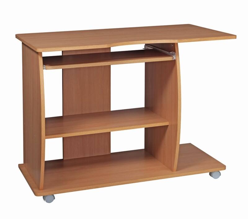 Bureau d’ordinateur WOHNLING WL1.331 Hêtre 90 x 71 x 50 cm