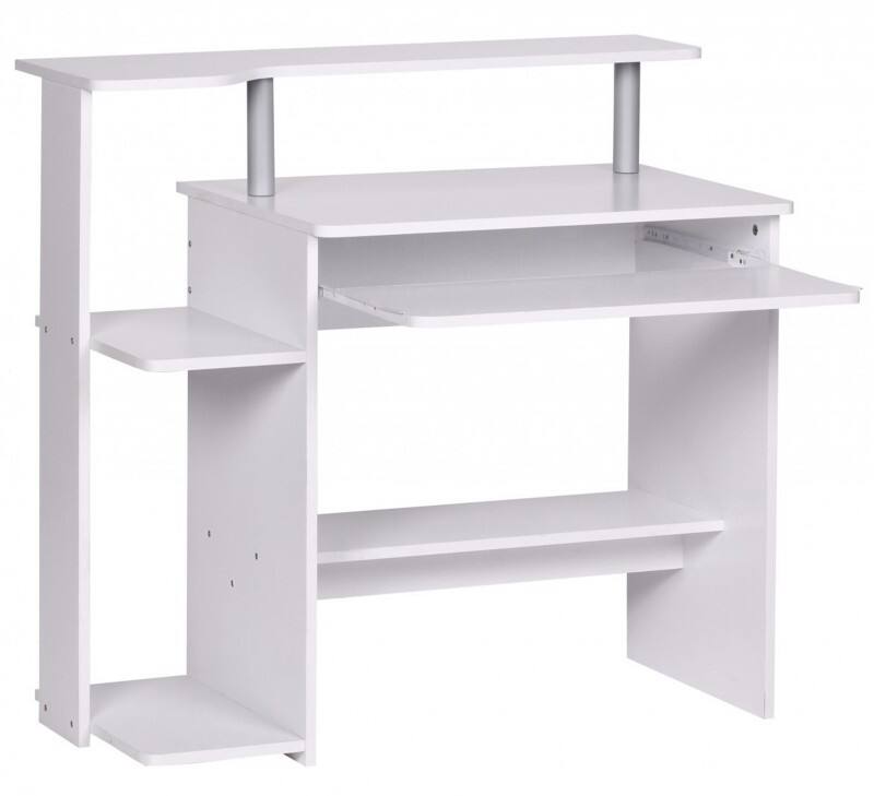 Bureau d’ordinateur WOHNLING WL1.153 Blanc 94 x 90 x 48,5 cm