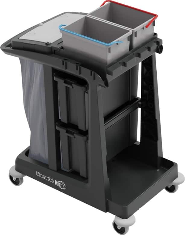 Numatic ReFlo ECO-Matic E M2 Schoonmaakwagen met 2 x 10 L emmers