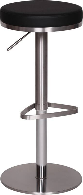 WOHNLING Barkruk WL1.293 Zwart RVS (Roestvrij staal)