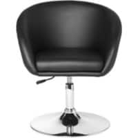 Chaise pivotante AMSTYLE SPM2.157 Noir Cuir artificiel