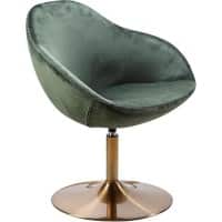 Chaise pivotante WOHNLING WL5.921 Velours Vert