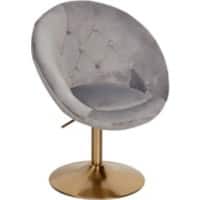 Chaise pivotante WOHNLING WL6.299 Velours Gris