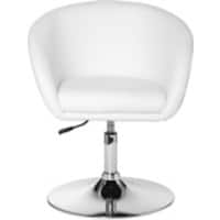 Chaise pivotante AMSTYLE SPM2.158 Blanc Cuir artificiel