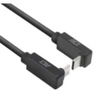 ACT USB-C-kabel 1 m Schuin omhoog/omlaag naar schuin omhoog/omlaag USB 3.0 10 Gbps 60 W Zwart