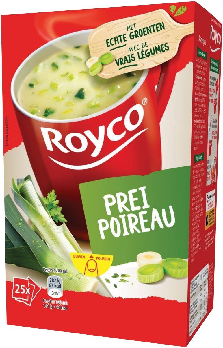 Soupe instantanée Royco Poireau 25 unités de 30 g
