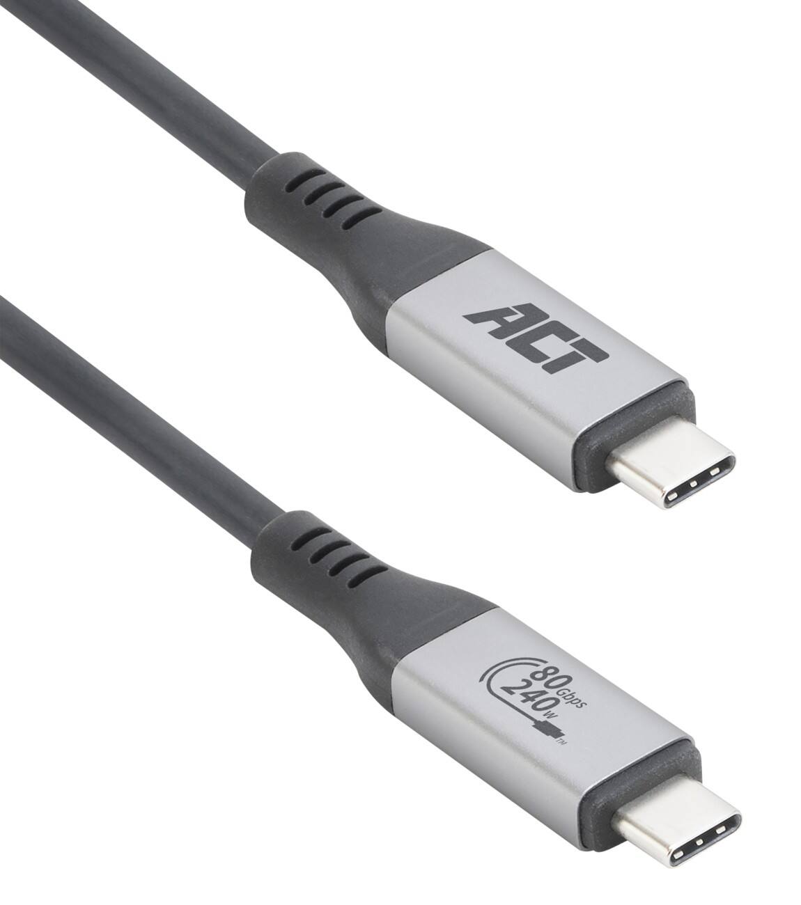 ACT USB-C-kabel USB-C mannelijk USB-C mannelijk 1,5 m Zwart
