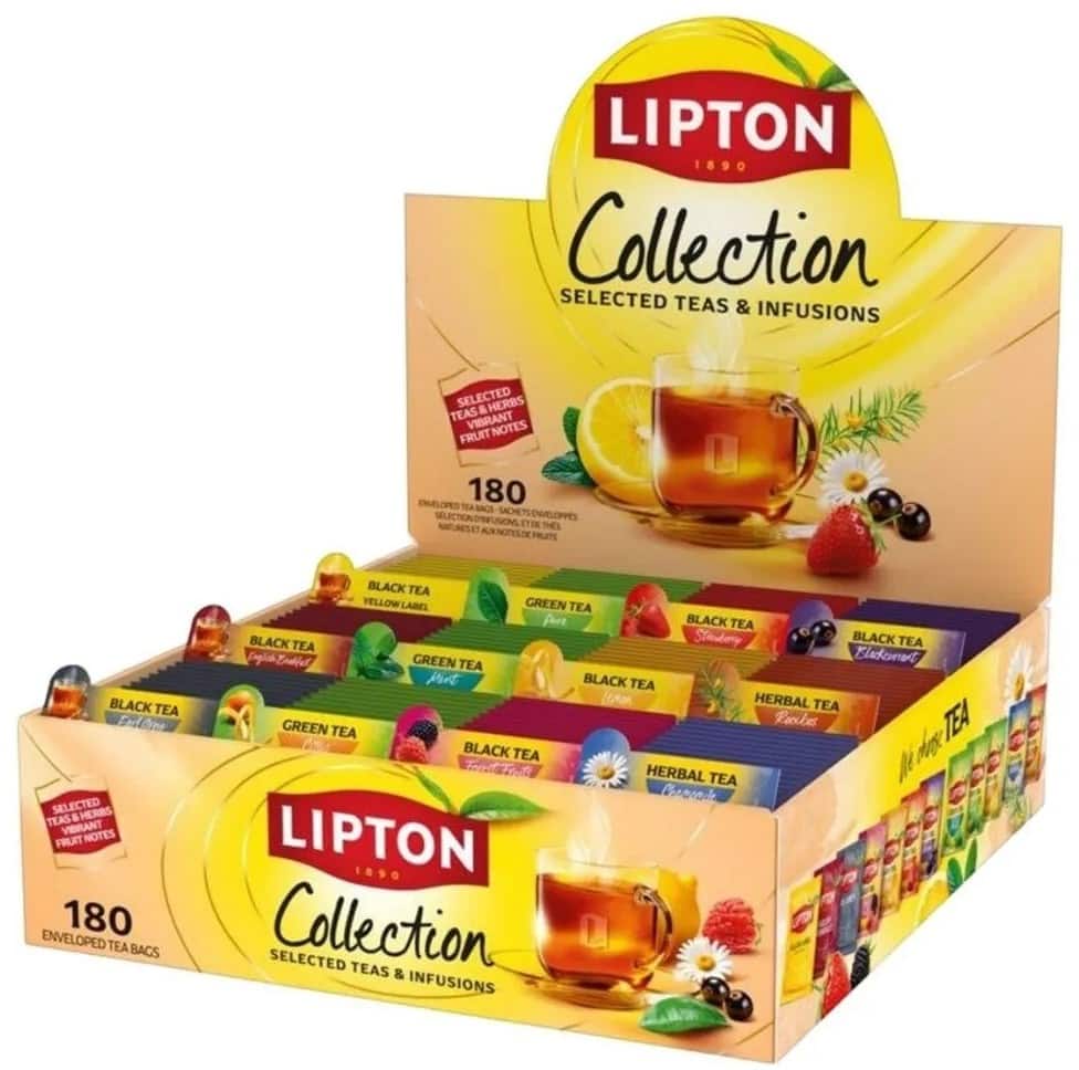 Thé Lipton Variety Pack Sacs Assortiment 180 unités