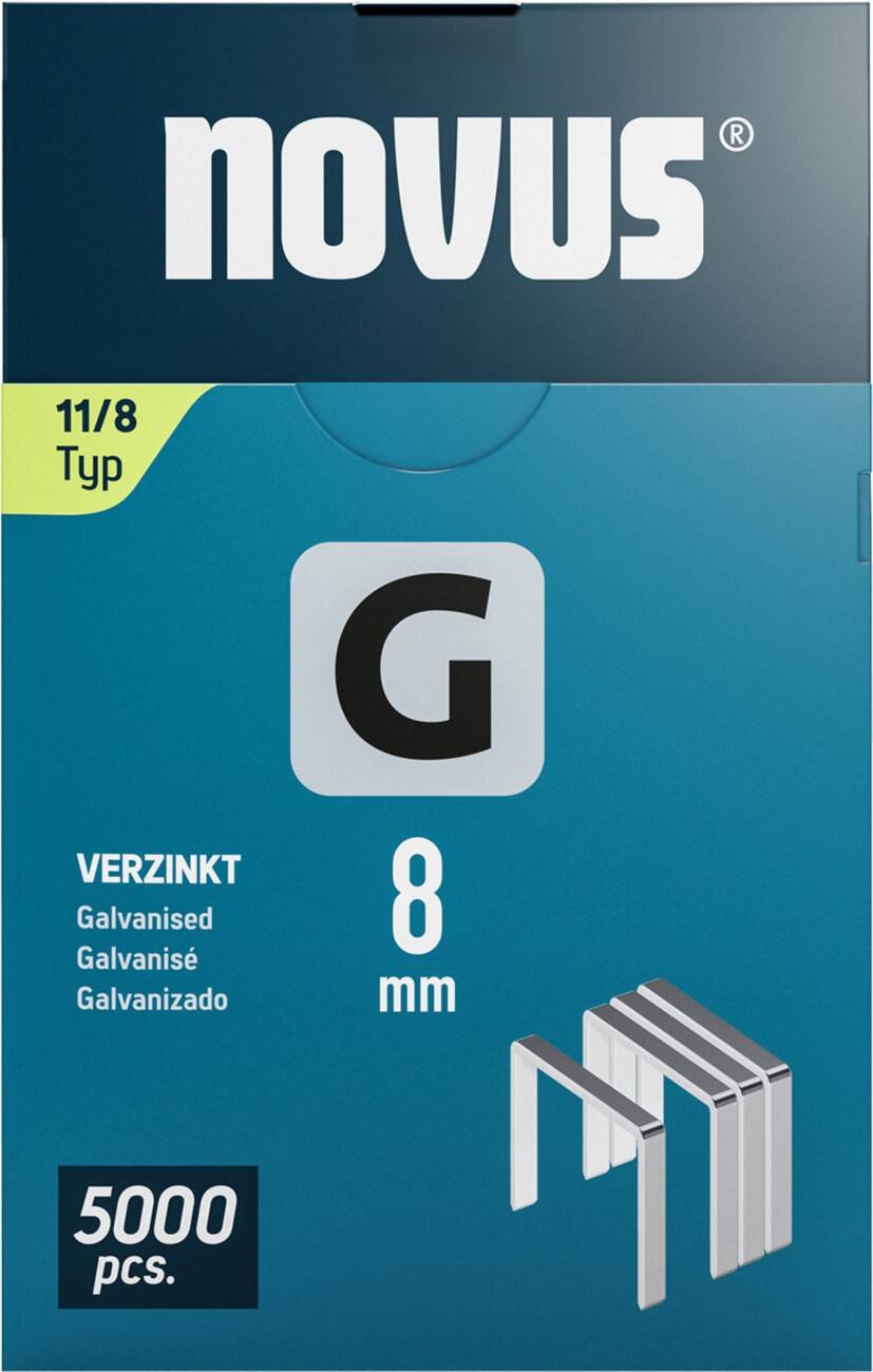 Agrafes Novus 042-0766 Fil galvanisé Argenté 5000 unités