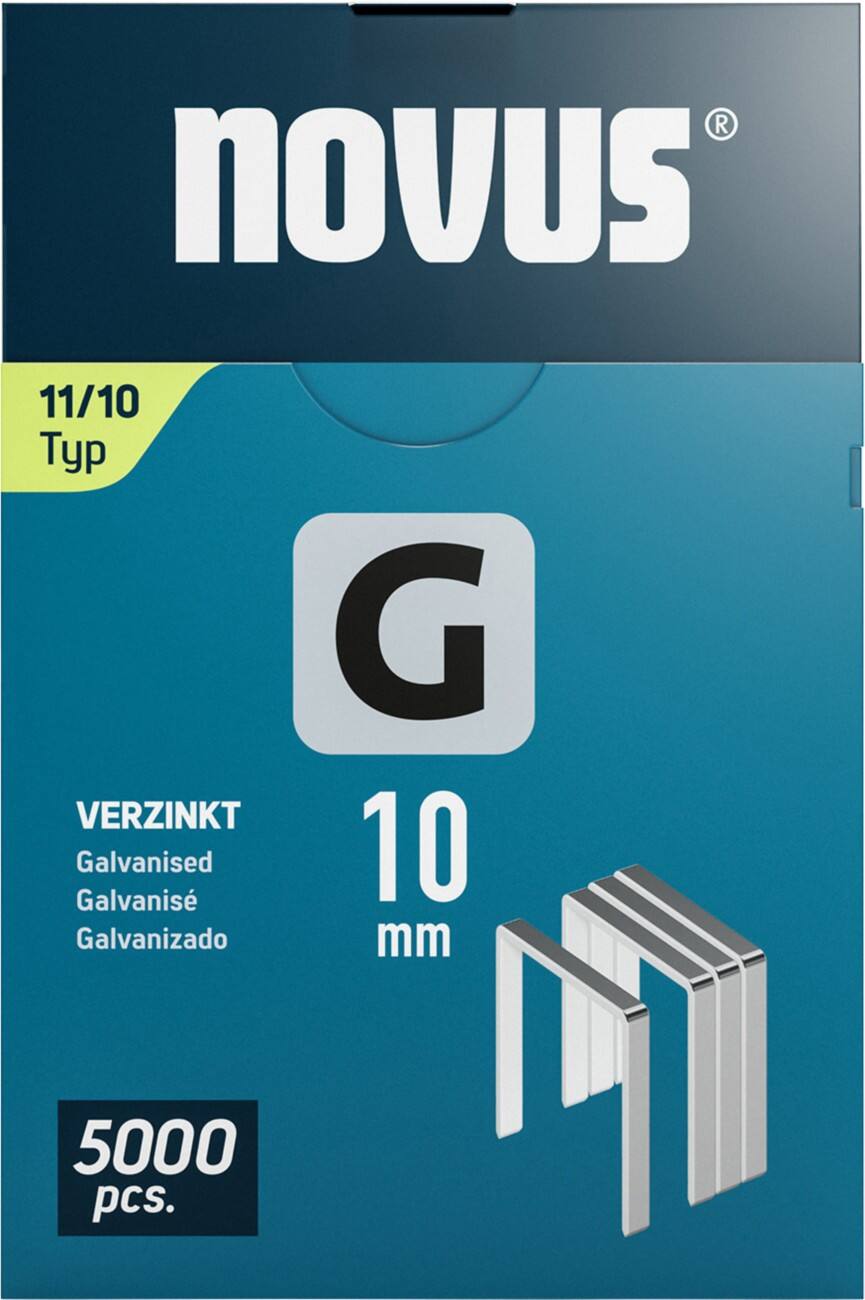 Agrafes Novus 042-0767 Fil galvanisé Argenté 5000 unités