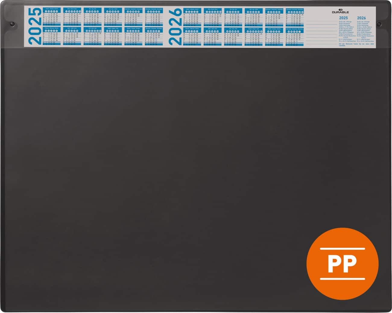 Sous-main DURABLE PP (Polypropylène) Noir 65 cm