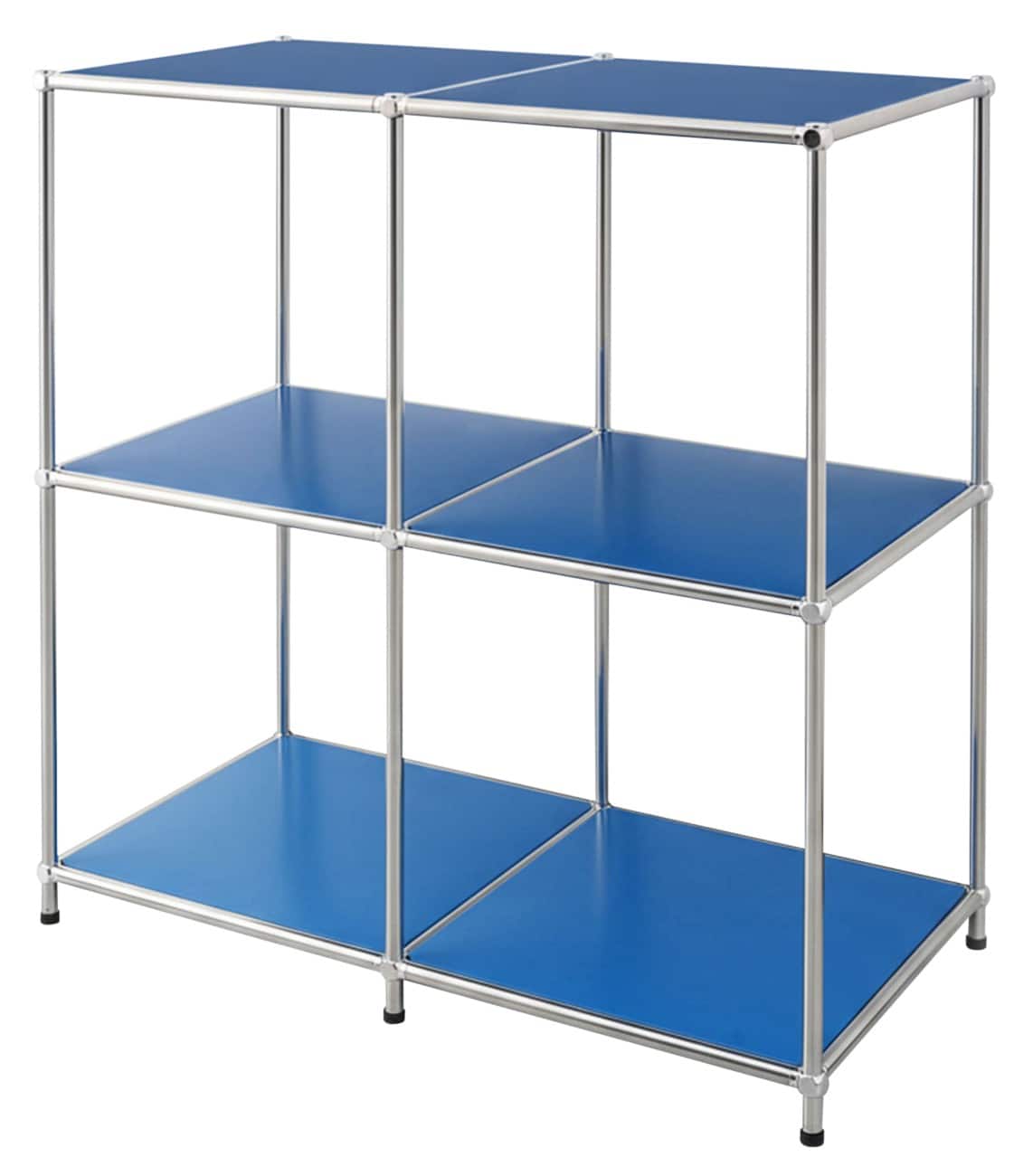 Floordirekt Concept Epure Staal Bijzettafel 780 x 400 x 820 mm Blauw