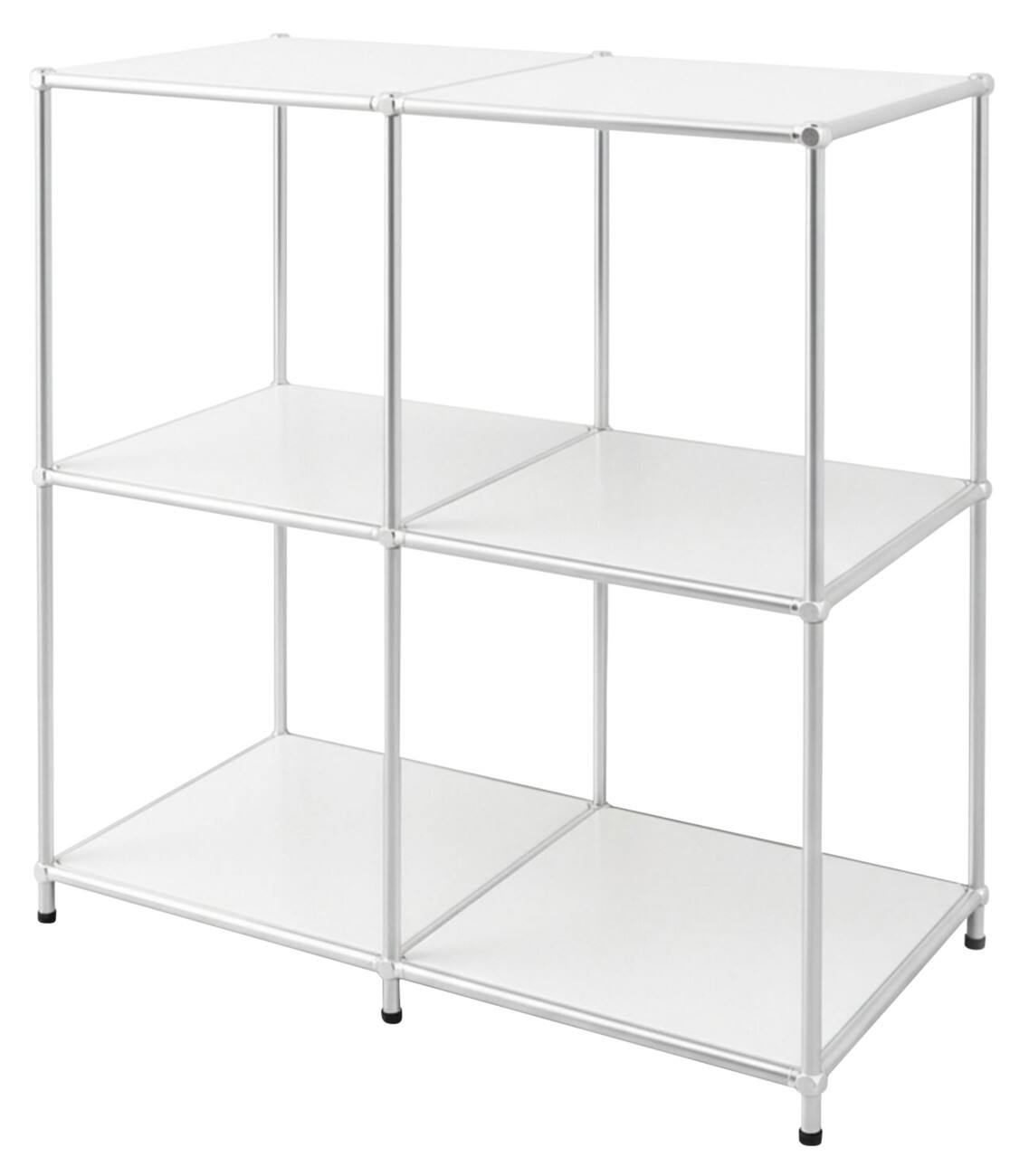 Floordirekt Concept Epure Staal Bijzettafel 780 x 400 x 820 mm Wit