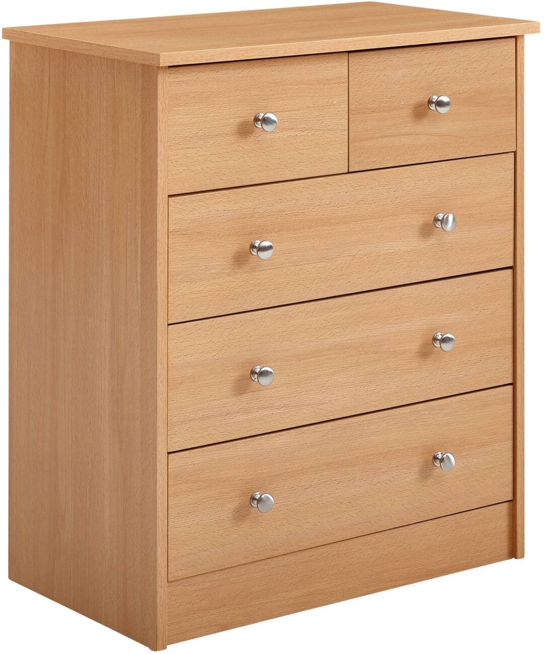 Buffet WOHNLING Aggloméré 0 étagères 600 x 350 x 700 mm Brun hêtre