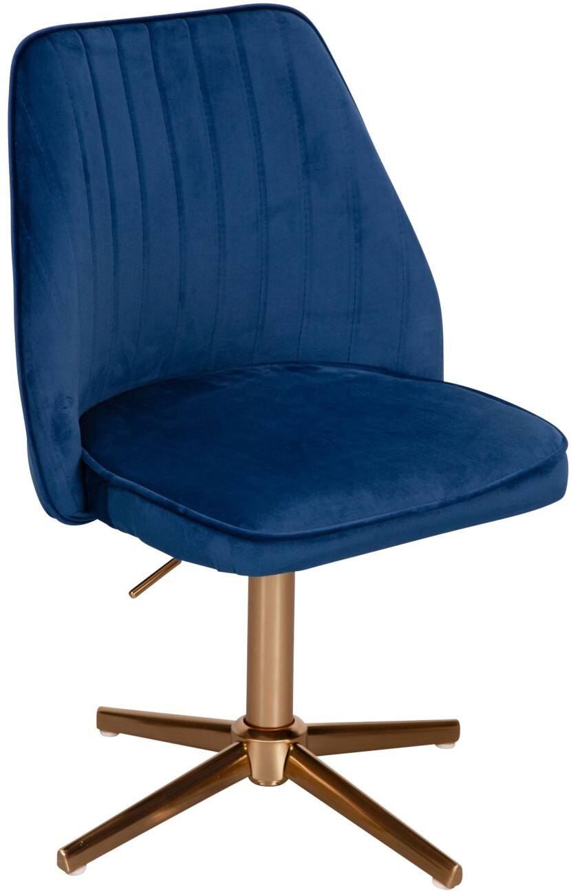 Chaise de bureau WOHNLING Non verrouillable 600 x 600 x 1000 mm Bleu