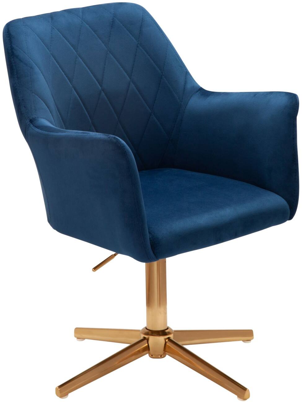 Chaise de bureau WOHNLING Non verrouillable 550 x 550 x 970 mm Bleu