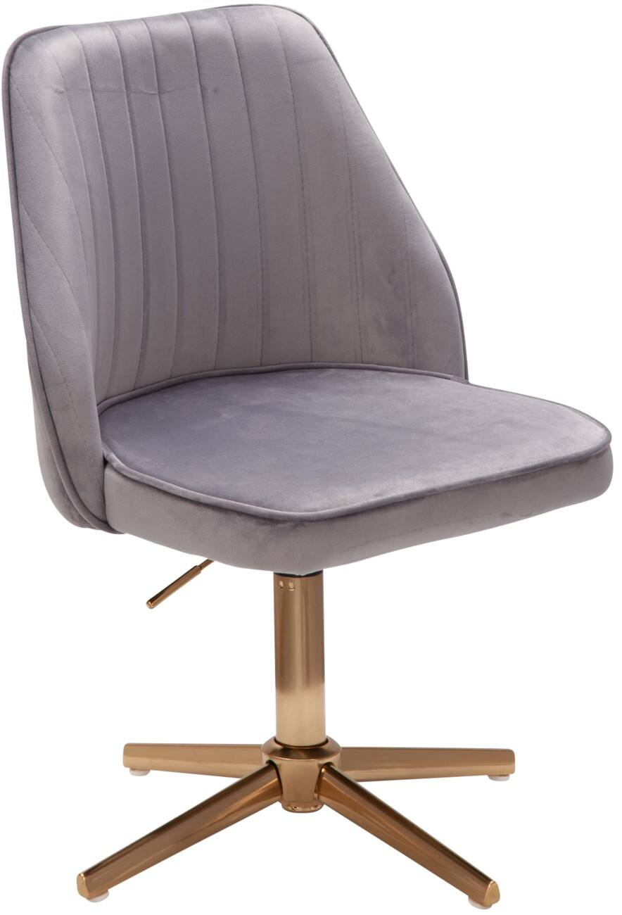 Chaise de bureau WOHNLING Non verrouillable 600 x 600 x 1000 mm Gris