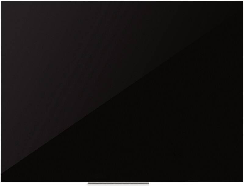 Tableau magnétique en verre Montage mural Magnétique Simple face 120 (L) x 90 (H) cm Noir