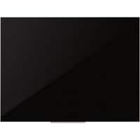 Tableau magnétique en verre Montage mural Magnétique Simple face 120 (L) x 90 (H) cm Noir