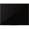 Glasbord Wandmontage Magnetisch Enkel 90 (B) x 60 (H) cm Zwart