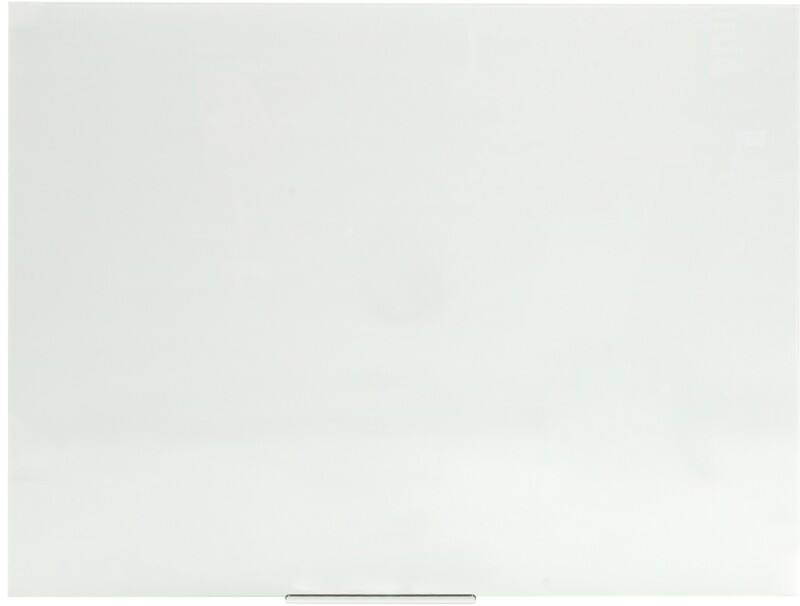 Glasbord Wandmontage Magnetisch Enkel 120 (B) x 90 (H) cm Wit